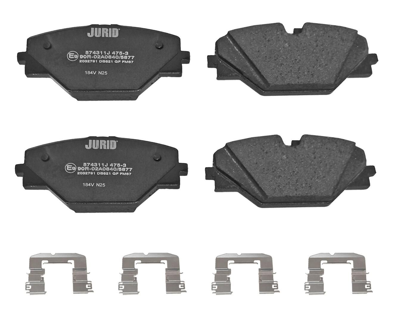 Гальмівні колодки дискові JURID 574311J - zapix