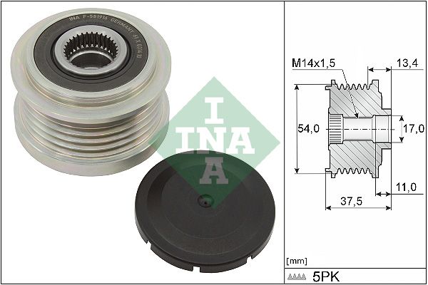 Муфта генератора SCHAEFFLER INA 535027810 - zapix