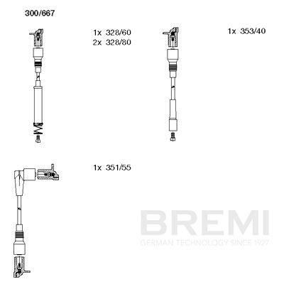 Кабелі запалювання BREMI 300667 - zapix