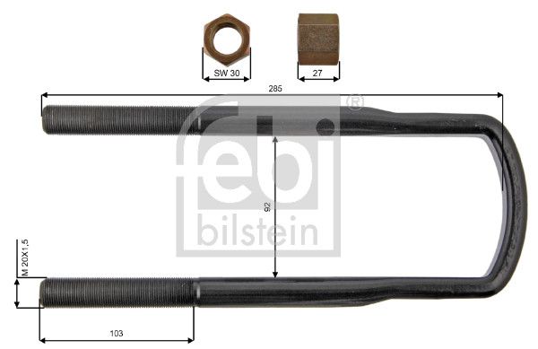 Кріплення ресори FEBI BILSTEIN 39172 - zapix