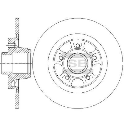 Гальмівний диск HI-Q SD3063 - zapix