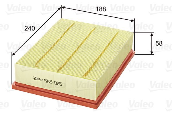 Воздушный фильтр VALEO 585085