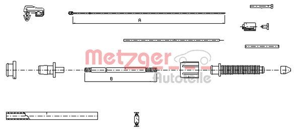 Трос газу METZGER 100382 - zapix