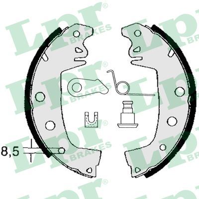 Гальмівні колодки ручника (барабанні) LPR 02971 - zapix