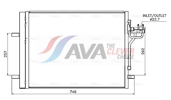 Радіатор кондиціонера AVA QUALITY COOLING FD5708D - zapix