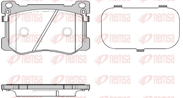 Гальмівні колодки дискові REMSA 147512 - zapix