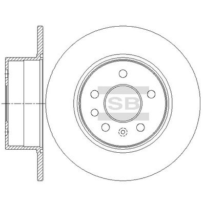 Гальмівний диск HI-Q SD5123 - zapix