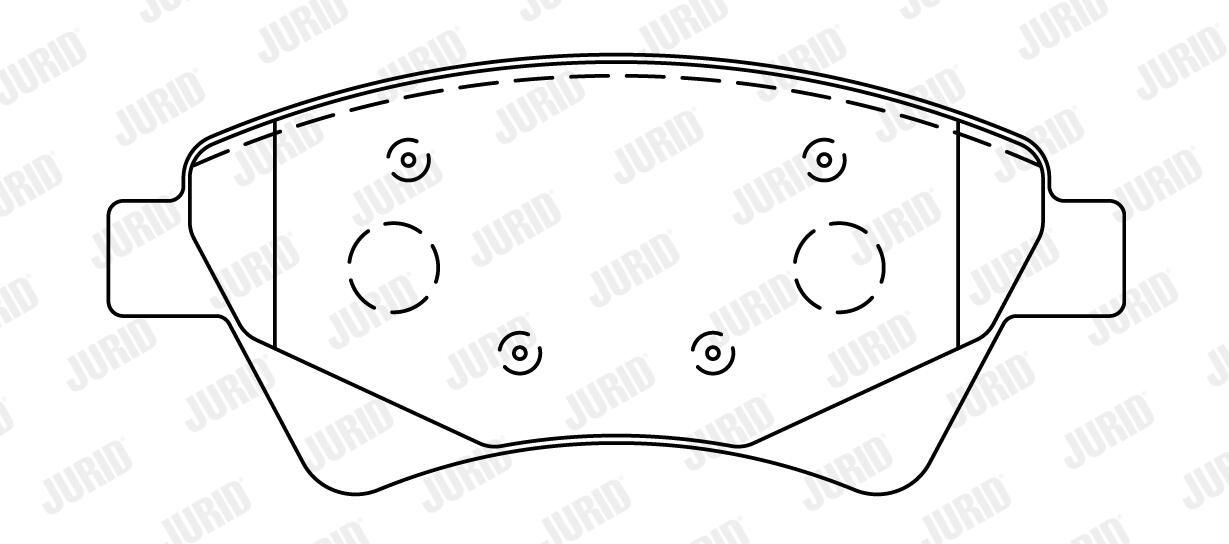 Тормозные колодки дисковые JURID 573124J