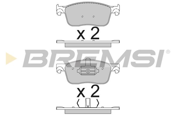 Гальмівні колодки дискові BREMSI BP3789