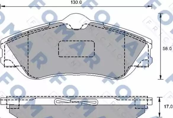 Гальмівні колодки дискові FOMAR FRICTION FO905481 - zapix