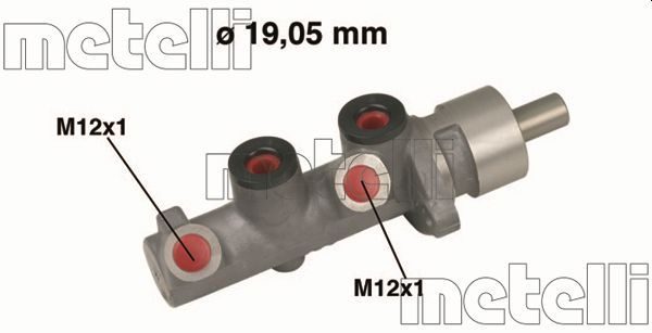 Головний гальмівний циліндр METELLI 050472 - zapix