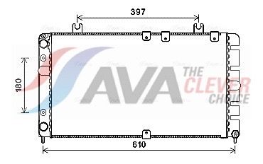 Радіатор охолодження двигуна AVA QUALITY COOLING LA2021 - zapix
