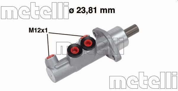 Головний гальмівний циліндр METELLI 050687 - zapix