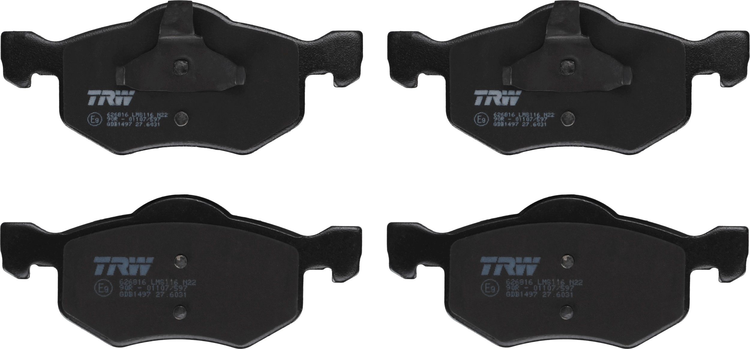 Гальмівні колодки дискові TRW GDB1497 - zapix