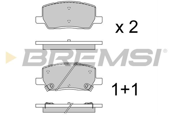 Гальмівні колодки дискові BREMSI BP3961 - zapix