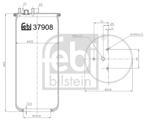 Пневматична підвіска FEBI BILSTEIN 37908 - zapix