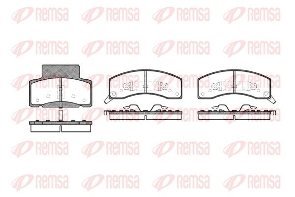 Гальмівні колодки дискові REMSA 061602 - zapix