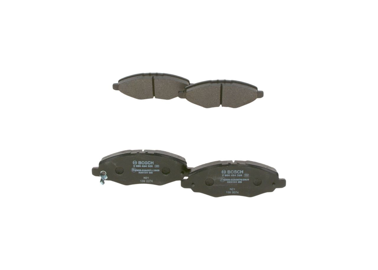 Гальмівні колодки дискові BOSCH 0986494326 - zapix