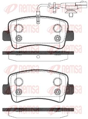 Гальмівні колодки дискові REMSA 143911 - zapix