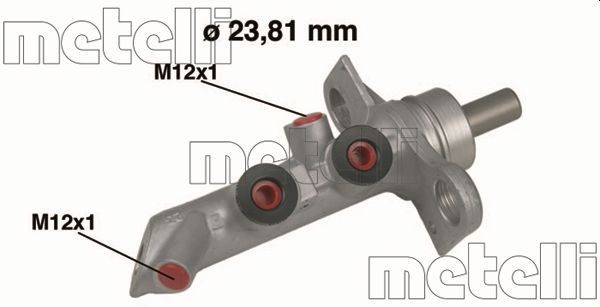 Головний гальмівний циліндр METELLI 050485 - zapix