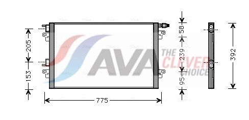 Радіатор кондиціонера AVA QUALITY COOLING RTA5280 - zapix