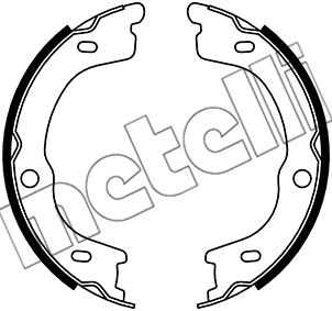 Гальмівні колодки ручника (барабанні) METELLI 530740 - zapix