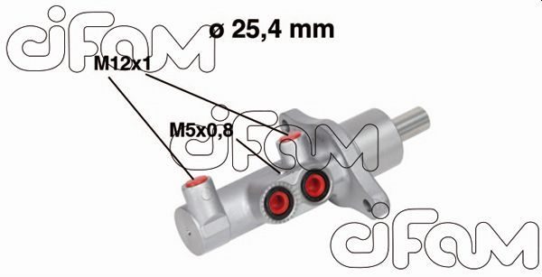 Головний гальмівний циліндр CIFAM 202543 - zapix