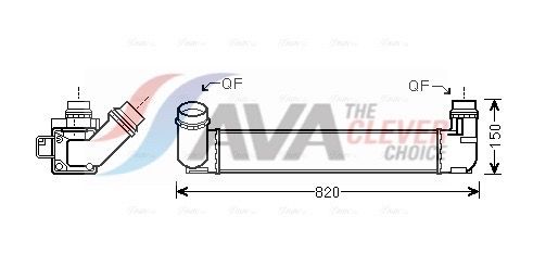 Интеркулер AVA QUALITY COOLING RTA4412