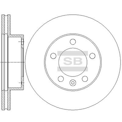 Гальмівний диск HI-Q SD3068 - zapix