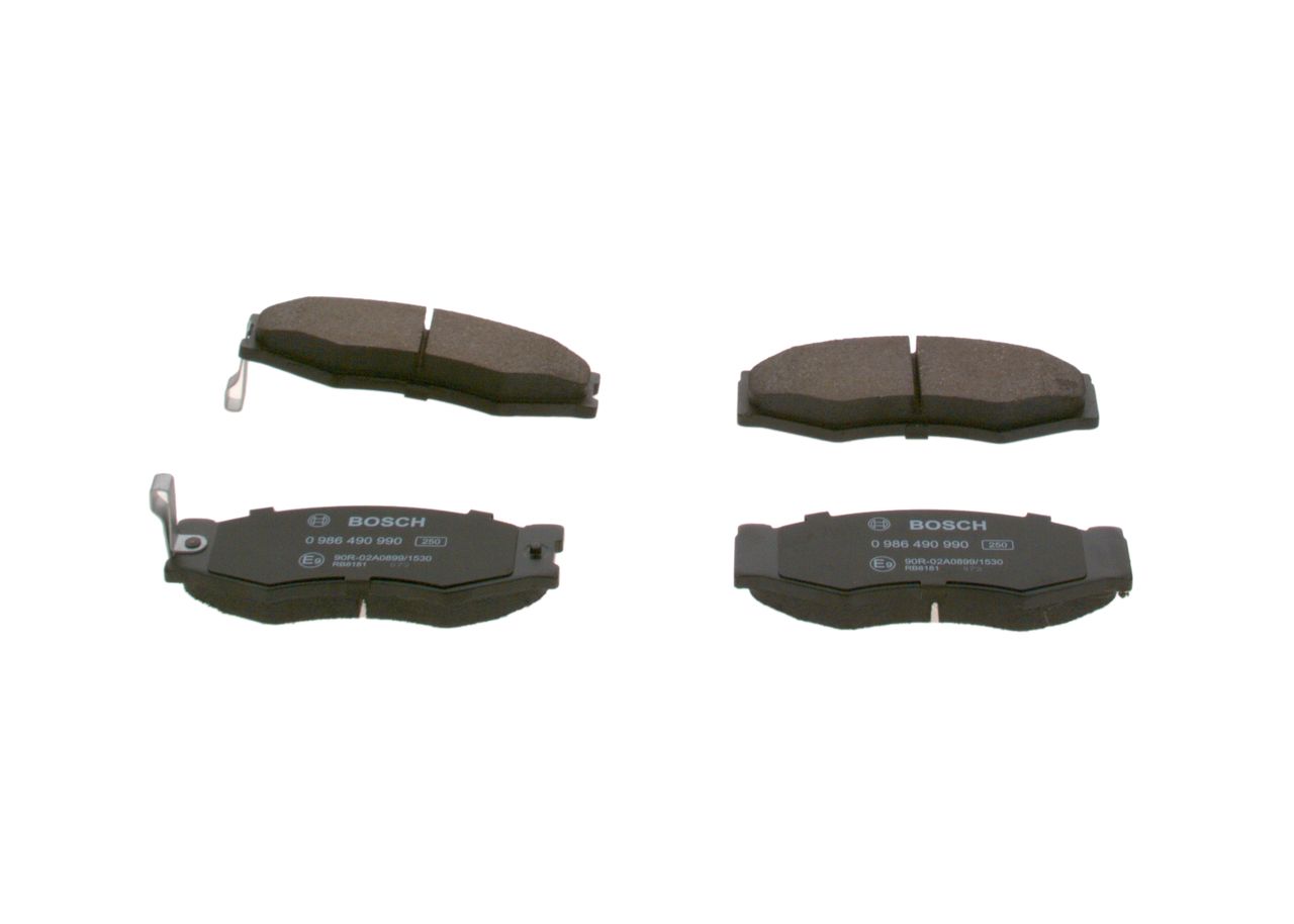 Гальмівні колодки дискові BOSCH 0986490990 - zapix