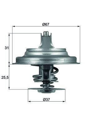 Термостат MAHLE TX2580D - zapix
