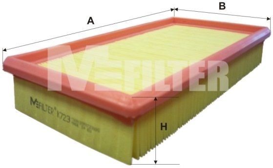 Повітряний фільтр MFILTER K723 - zapix
