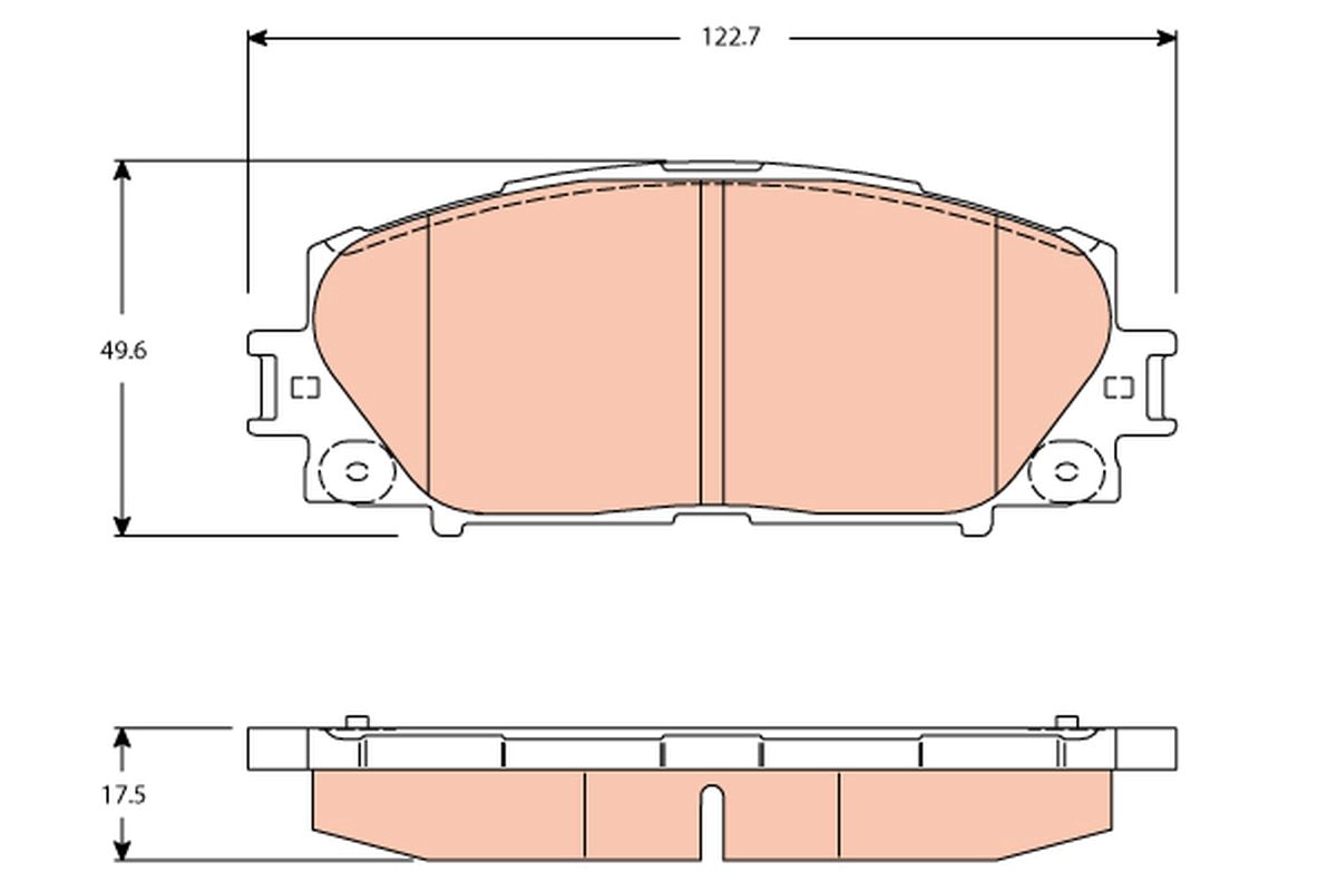 Гальмівні колодки дискові TRW GDB3459 - zapix