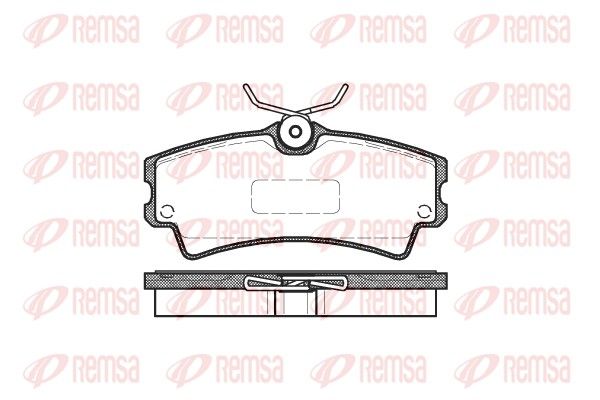 Гальмівні колодки дискові REMSA 110400 - zapix