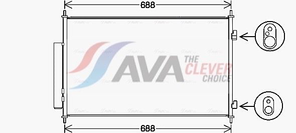 Радіатор кондиціонера AVA QUALITY COOLING HD5317D - zapix