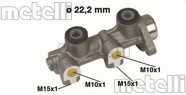 Головний гальмівний циліндр METELLI 050336 - zapix