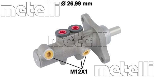 Головний гальмівний циліндр METELLI 050832 - zapix