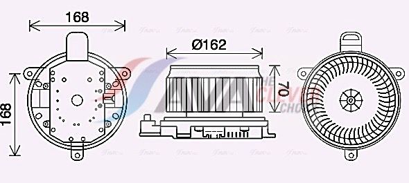 Вентилятор салону AVA QUALITY COOLING TO8740 - zapix