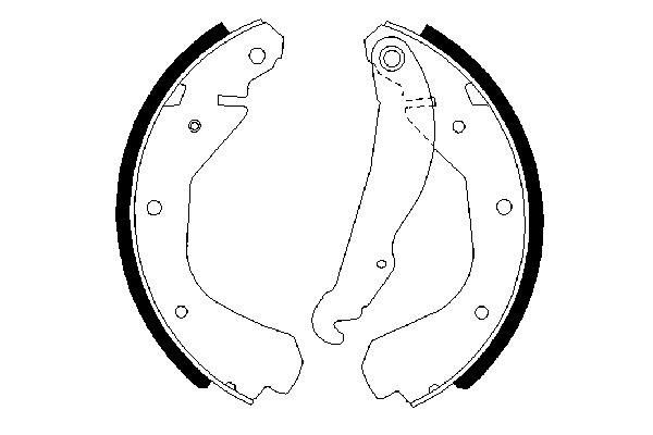 Гальмівні колодки ручника (барабанні) BOSCH 0986487213 - zapix