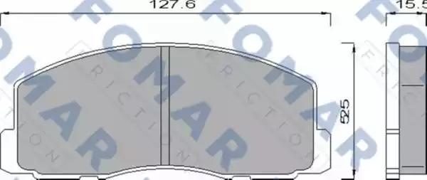 Гальмівні колодки дискові FOMAR FRICTION FO439681 - zapix