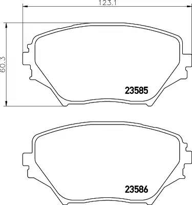 Гальмівні колодки дискові NISSHINBO NP1036 - zapix