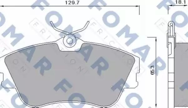 Гальмівні колодки дискові FOMAR FRICTION FO625381 - zapix
