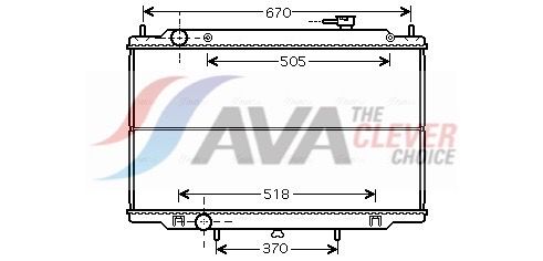 Радіатор охолодження двигуна AVA QUALITY COOLING DN2302 - zapix