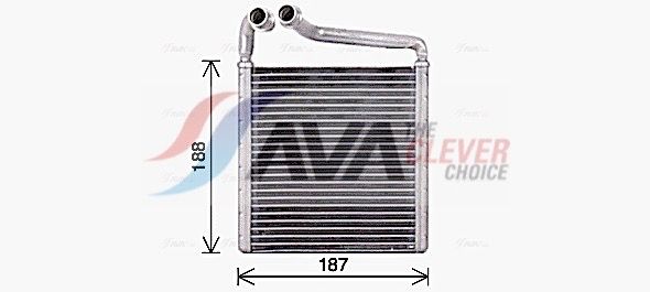 Радіатор пічки AVA QUALITY COOLING VN6416 - zapix