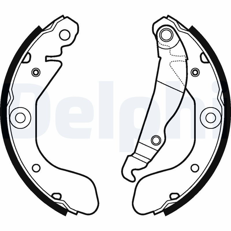 Гальмівні колодки ручника (барабанні) DELPHI LS2114 - zapix
