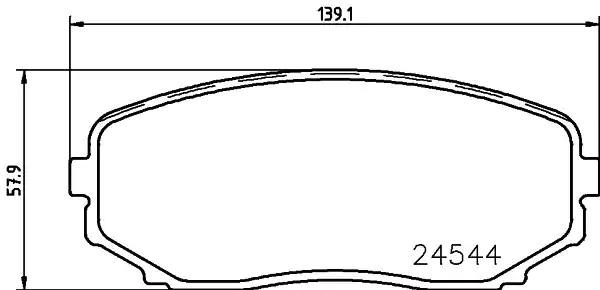 Гальмівні колодки дискові NISSHINBO NP5015 - zapix