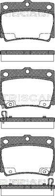 Гальмівні колодки дискові TRISCAN 811042022 - zapix
