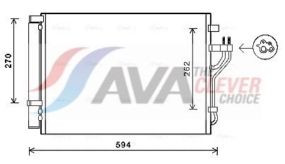 Радіатор кондиціонера AVA QUALITY COOLING HY5280D - zapix