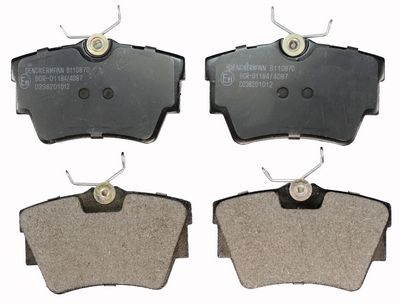 Гальмівні колодки дискові DENCKERMANN B110870 - zapix