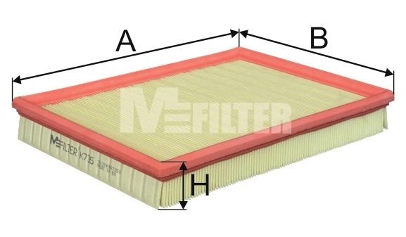 Повітряний фільтр MFILTER K735 - zapix